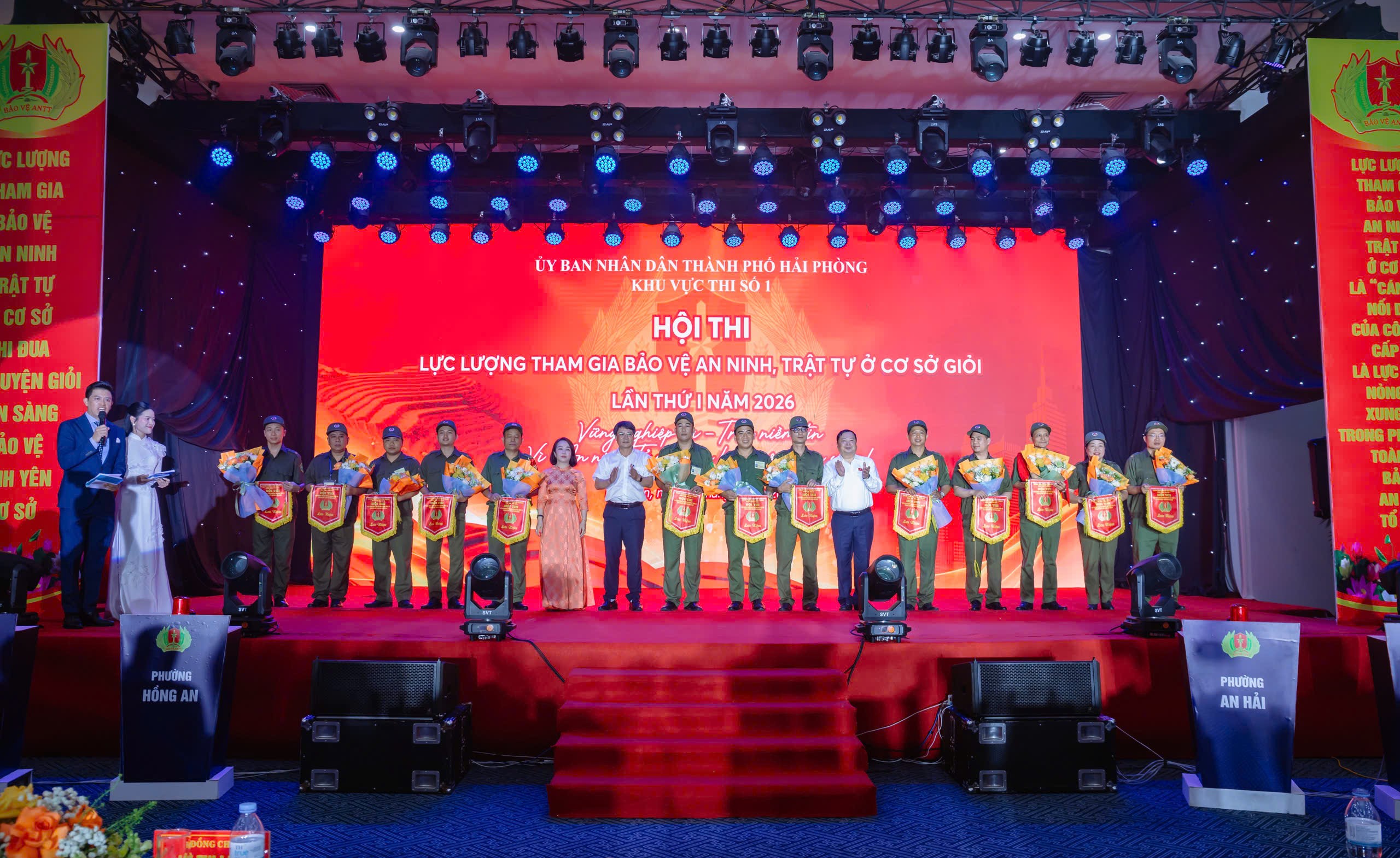 Hội thi lực lượng tham gia bảo vệ ANTT ở cơ sở giỏi lần thứ I – Khu vực thi số 1: Đội tuyển phường Lê Chân đoạt giải  A